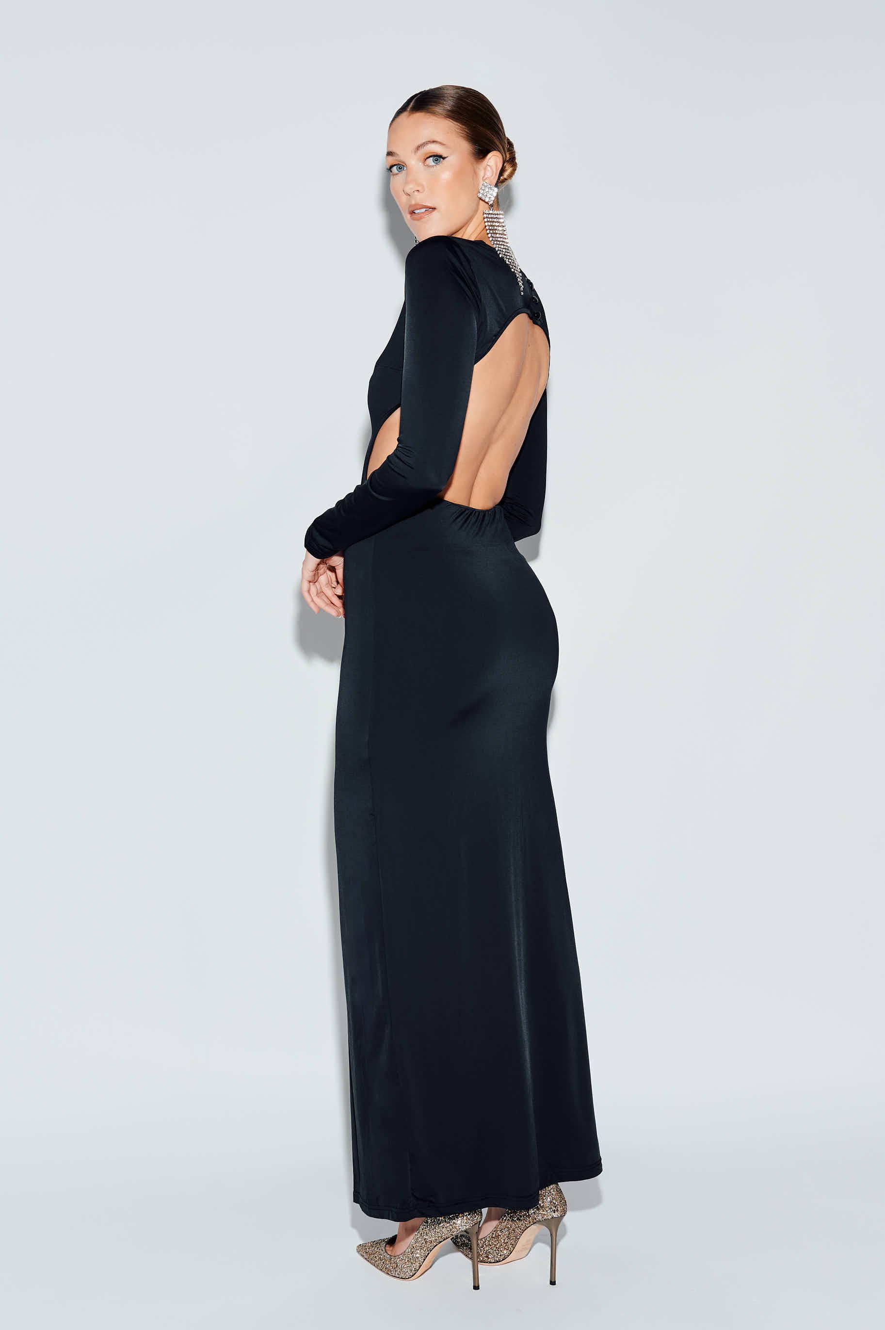 Open Back Maxi Dress