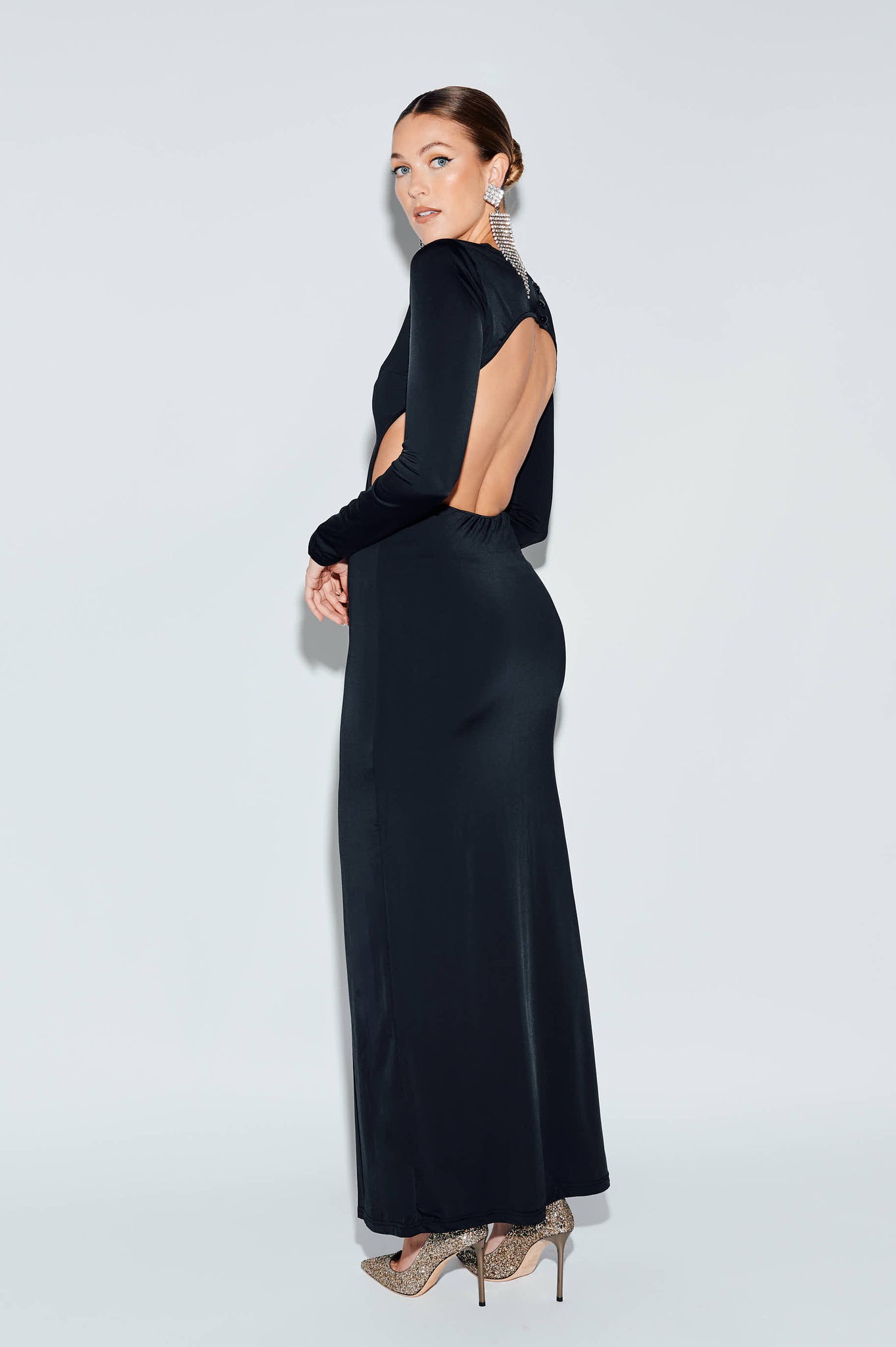 Open Back Maxi Dress Fern & Moon Open Back Maxi Dress Fern & Moon